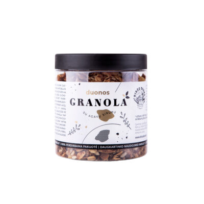 Biržų duona Duonos granola su agavų sirupu