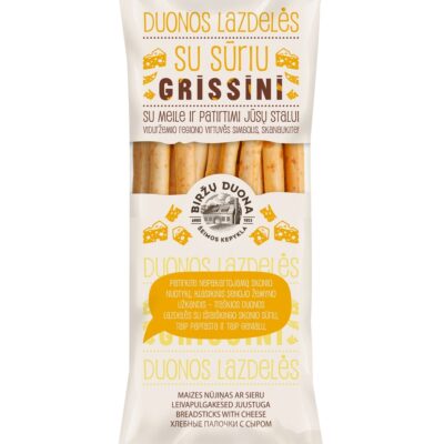 Biržų duona duonos lazdelės su sūriu