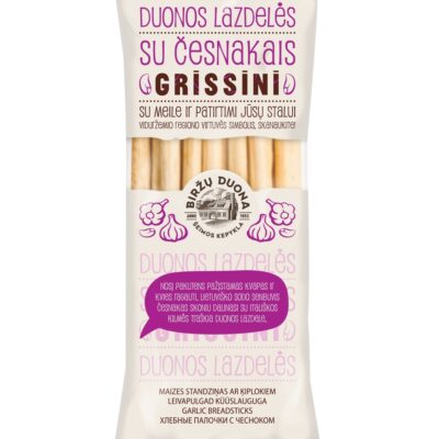 Biržų duonos duonos lazdelės su česnakais