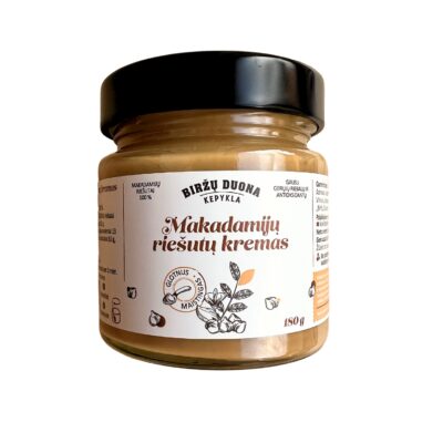 Biržų duona Makadamijų riešutų kremas / sviestas