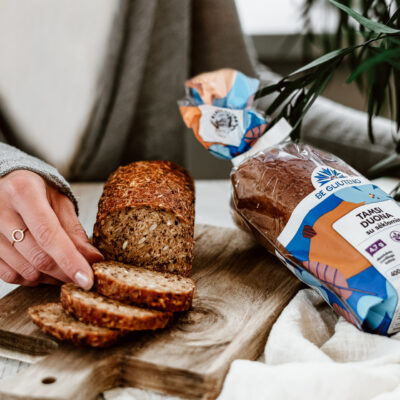 Biržų duona Be Gliuteno tamsi duona su sėklomis